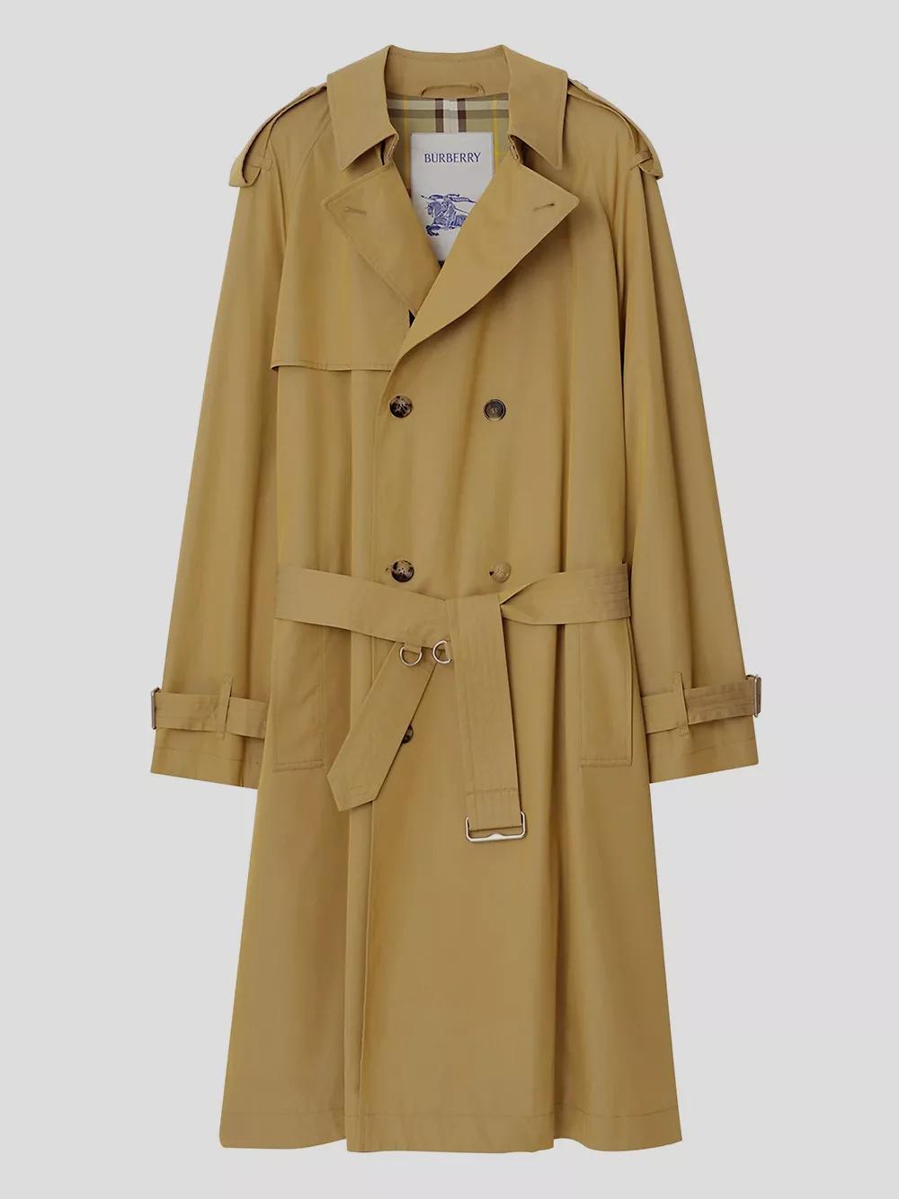 Thumbnail - Burberry - Double Breasted Midi Trench Coat – Beige - Größe 50 - beige