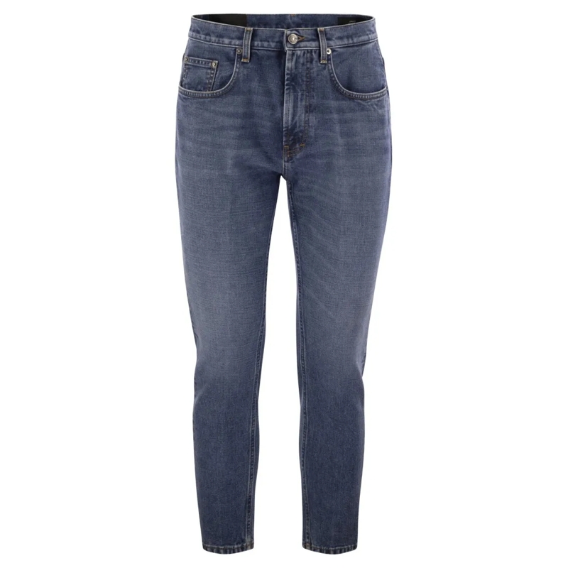 Dondup Jeans Jago - 5-Pocket Carrot Fit Jeans Trousers Blue
