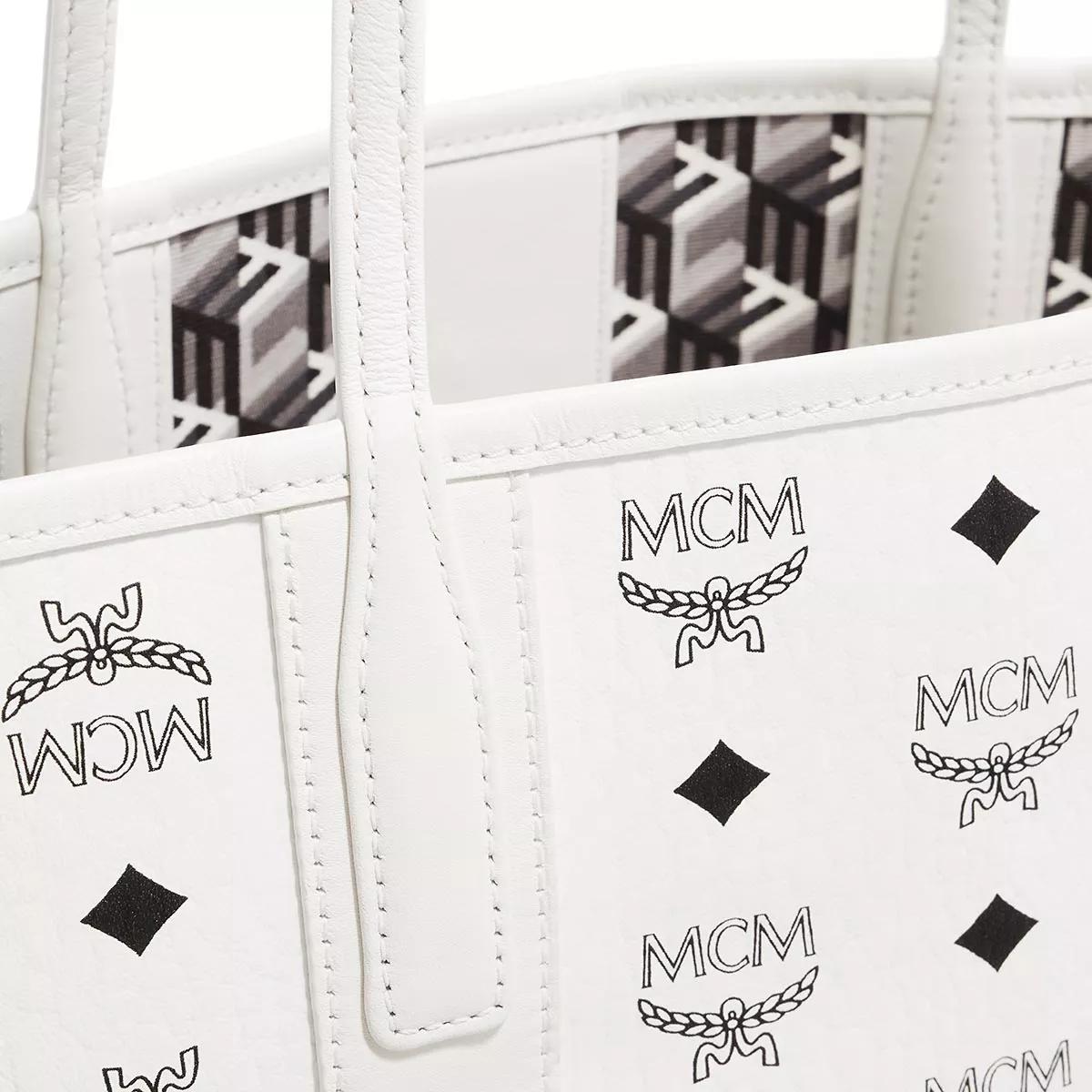 Mcm white hotsell tote bag