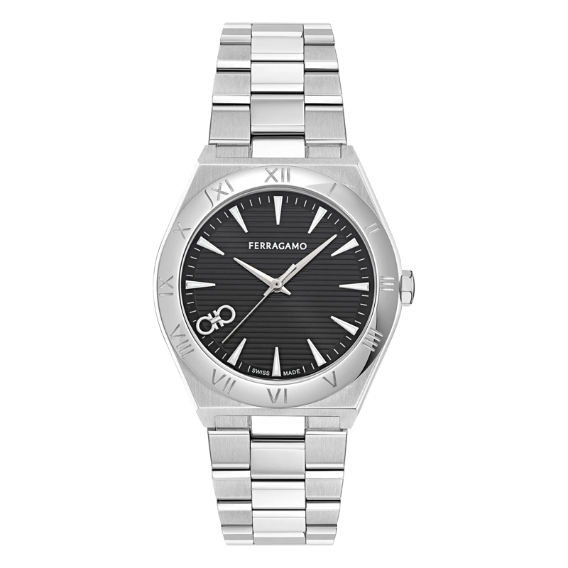 Salvatore Ferragamo Quarzuhr Quarz-Analoguhr Kv-Vega Upper East 40Mm-F silber