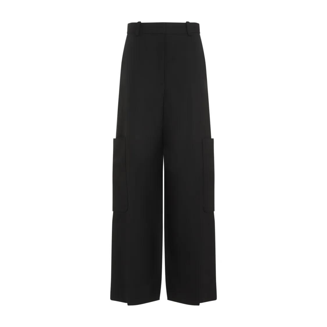 Khaite - Black Caiton Pants - Größe 4 - schwarz