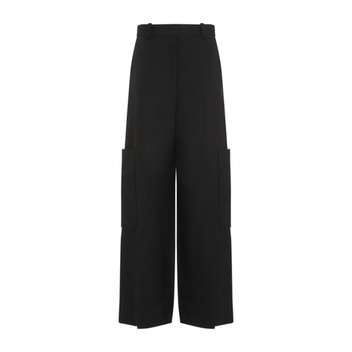 Khaite Black Caiton Pants Black 