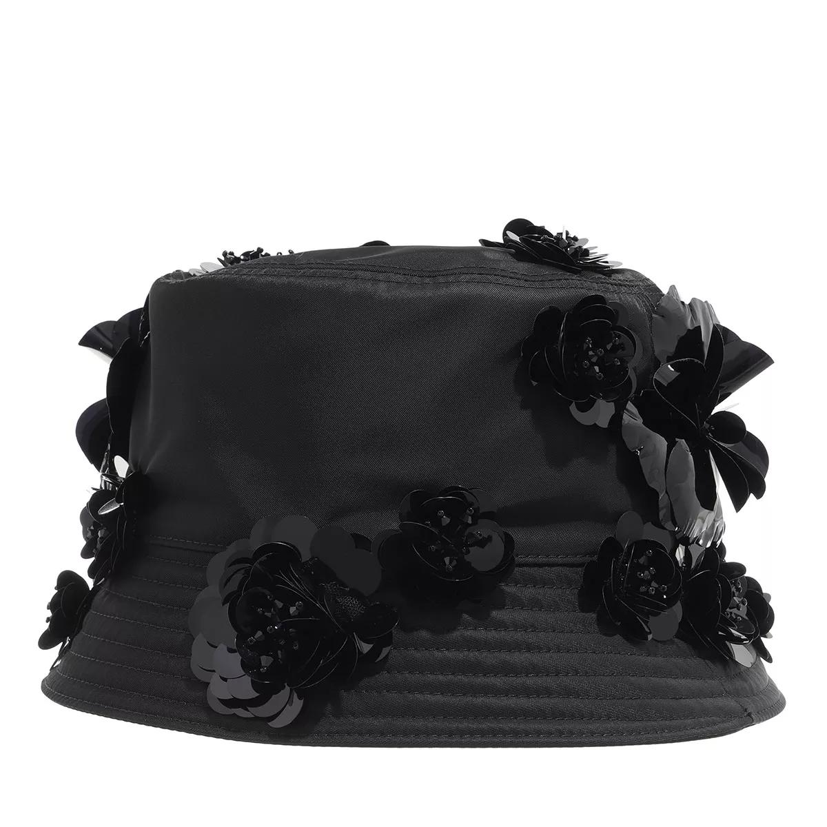 Re Nylon Bucket Hat Black Bucket Hat