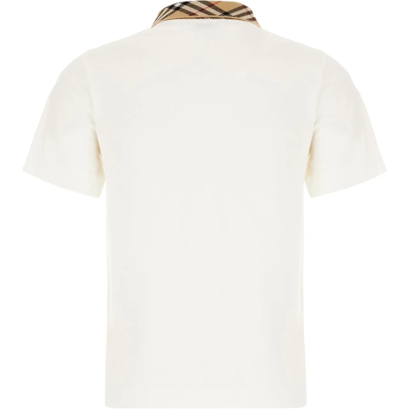 Burberry Polo Burberry Ivory piquet polo shirt none(Image 2)