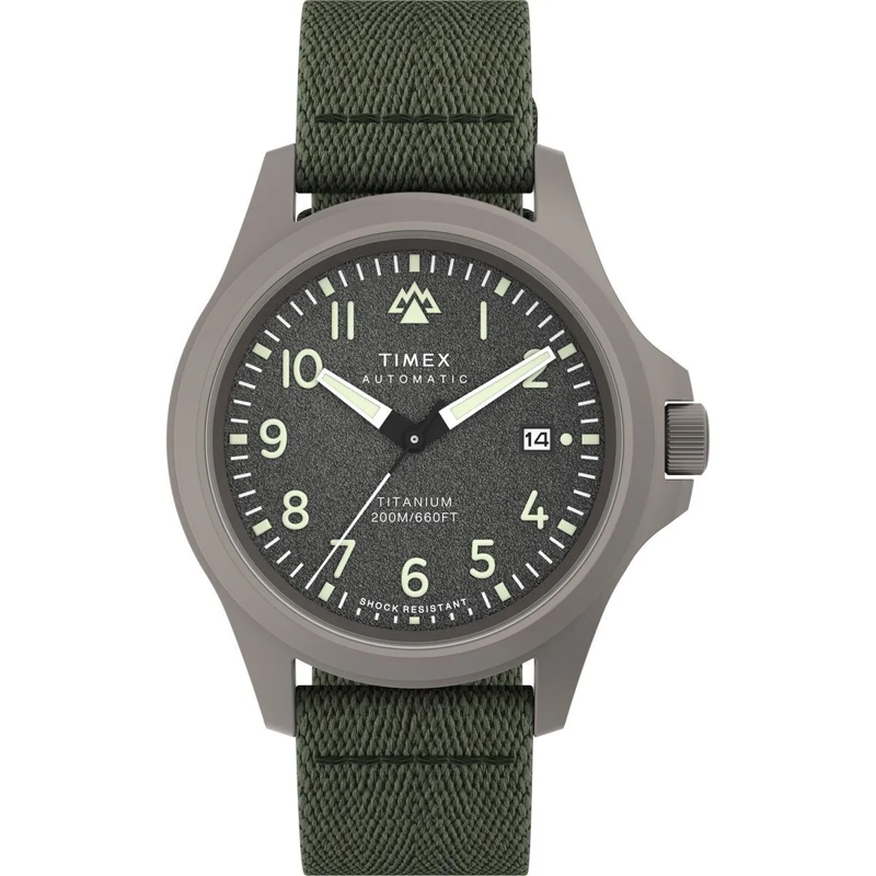 Timex Automatikuhr Automatische Uhr Expedition North® Titanium Automa grün