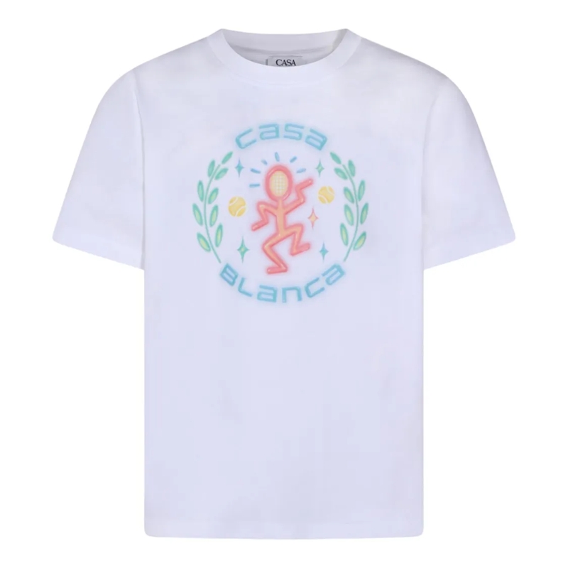 Casablanca T-shirt Graphic Short-Sleeve T-Shirt With Casa Blanca Moti Purple