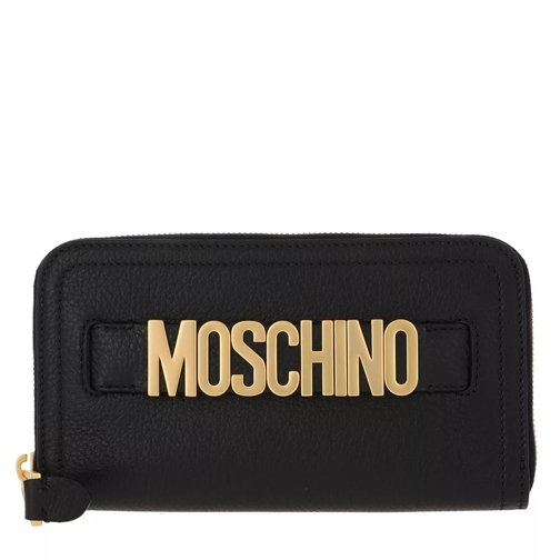 Moschino Wallet Black Portefeuille continental