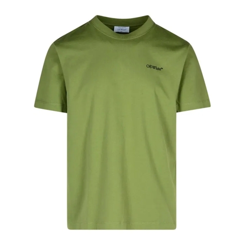 Off-White Windy Green Cotton T-Shirt Green 