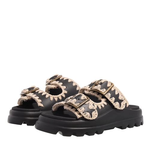Mou Sandale Eva One-Piece Slide Two-Buckle Black/White (Image 2)