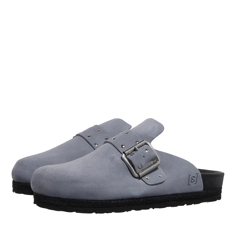 Espadrij l’originale Hausschuhe Cloq Rivet Gris