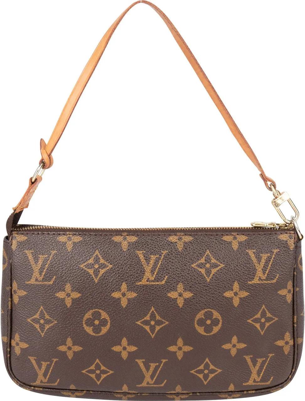 Louis Vuitton Crossbody Bags - Louis Vuitton Canvas Monogram Pochette Accessoire - Gr. unisize - in Braun - für Damen