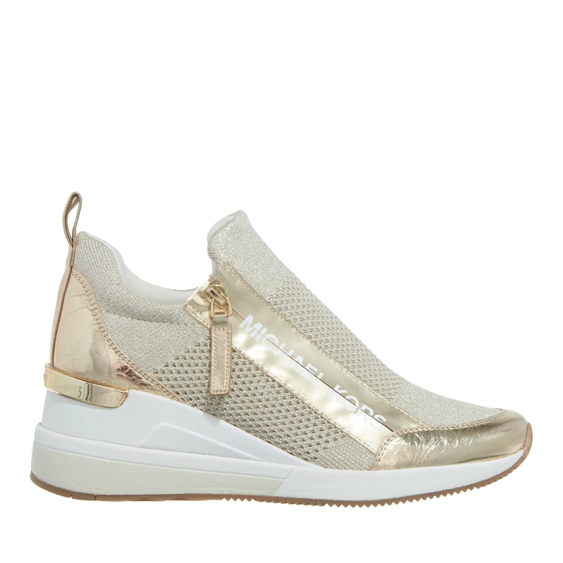 MICHAEL Michael Kors Low-Top-Sneaker Willis Wedge Trainer Pale Gold(Image 5)