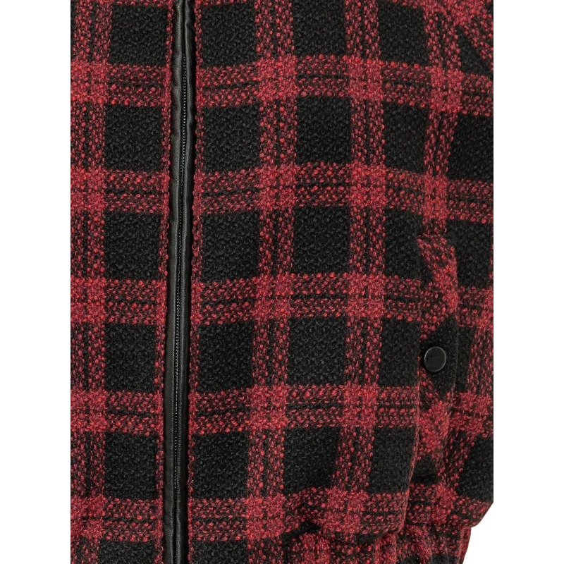 Pinko Daunenjacke Handel Gilet Check con Zip schwarz(Image 4)