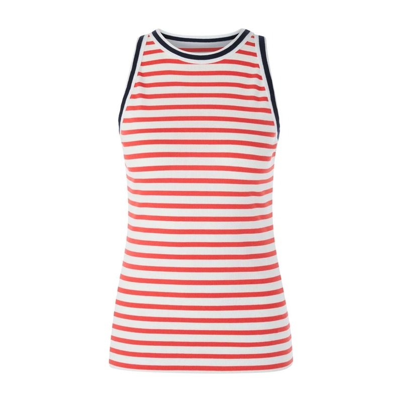 Marc Cain Top Gestreiftes Top rot