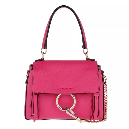 Chloé Faye Day Mini Leather Fuchsia Pink Crossbody Bag