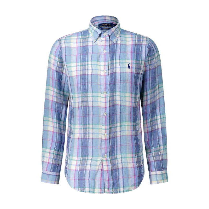 Polo Ralph Lauren Hemd Kariertes Hemd aus Leinen mehrfarbig