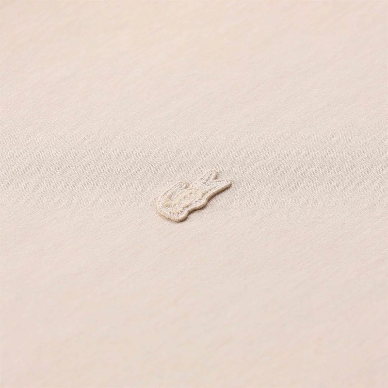 Lacoste Pullover Oversized Sweatshirt mit Logo beige(Image 3)