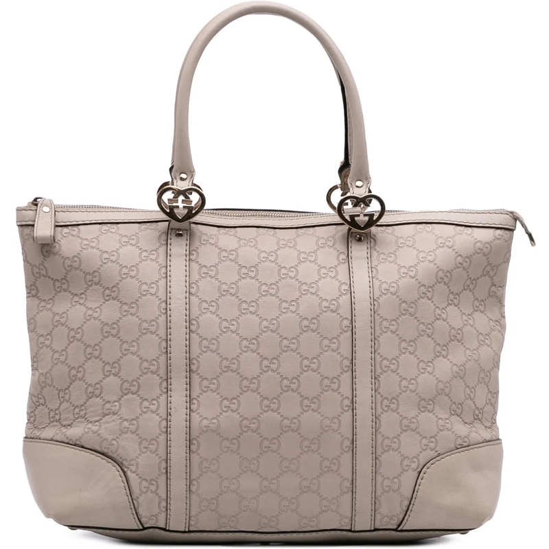 Gucci Shopper Guccissima Lovely Heart Tote braun