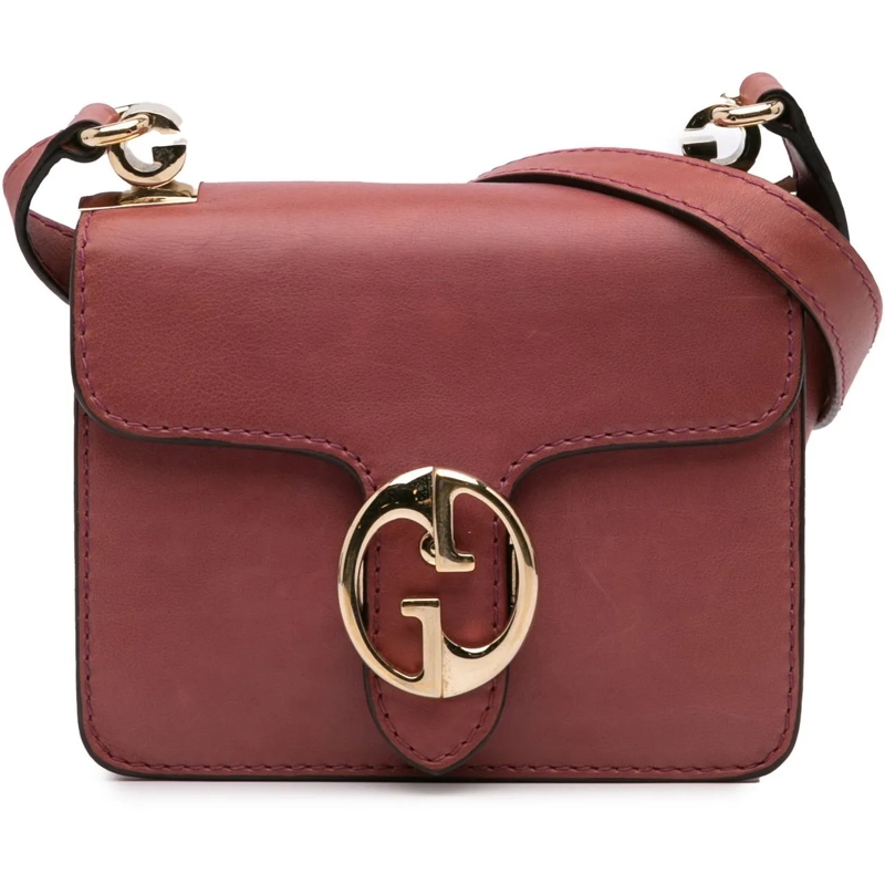 Gucci Sac à bandoulière Small Leather 1973 Crossbody Bag rot