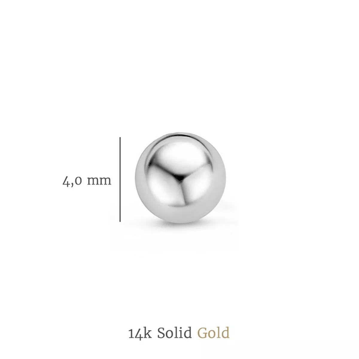 Thumbnail - Isabel Bernard Ohrringe - Saint Germain Finou 14 Karat Ear Studs With Sphere - Gr. unisize - in Silber - für Damen
