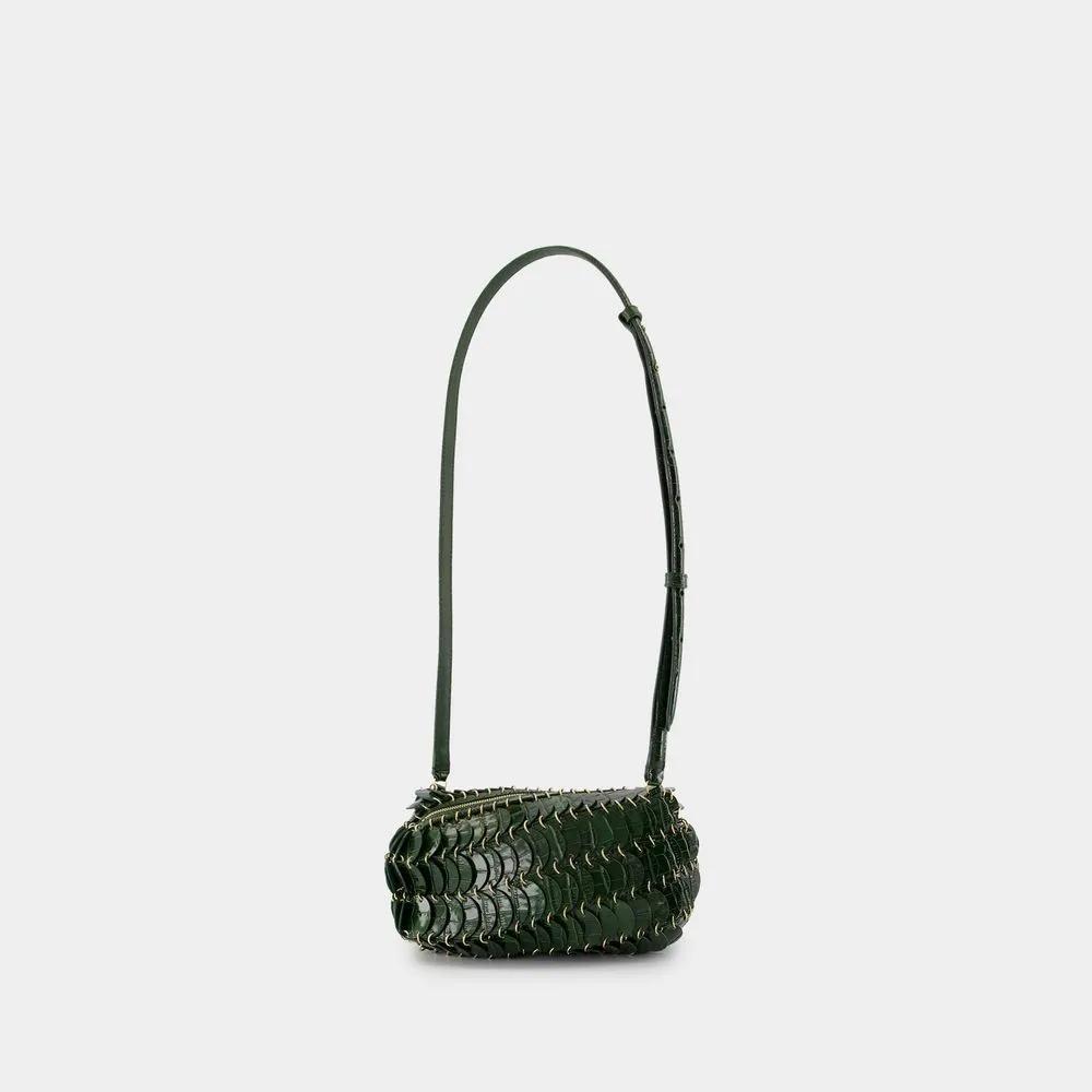 Paco Rabanne Metal Groene Crossbody Tas met Magneetsluiting Green Dames