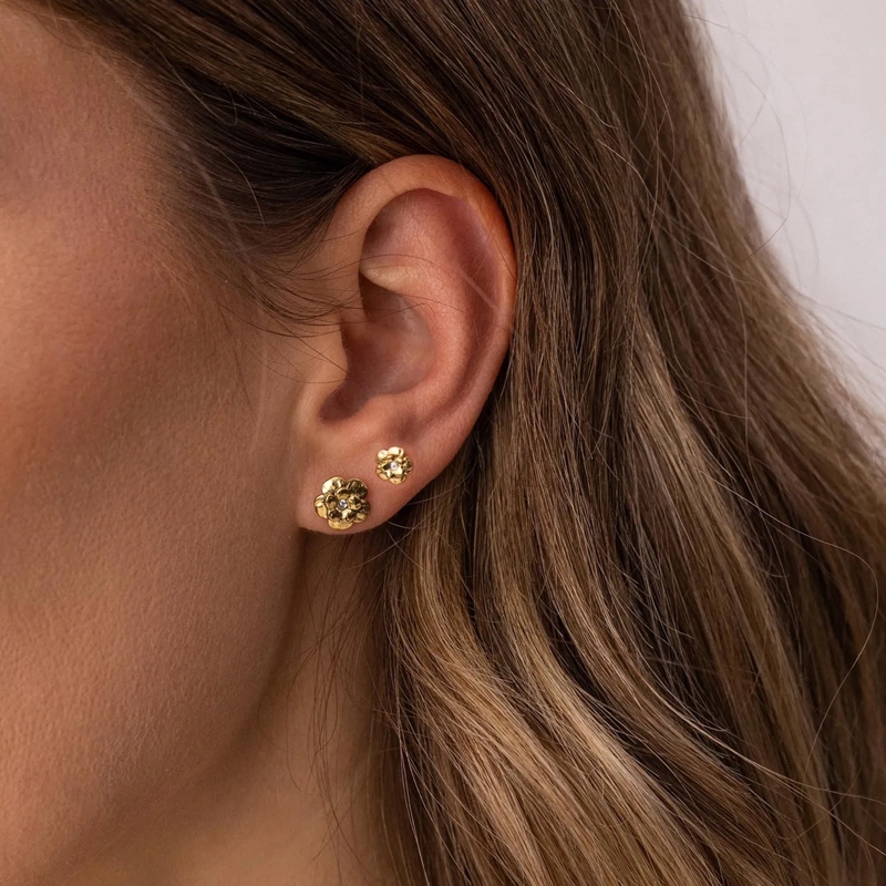 Purelei Ohrstecker Ohrring Set Flower gold(Image 2)