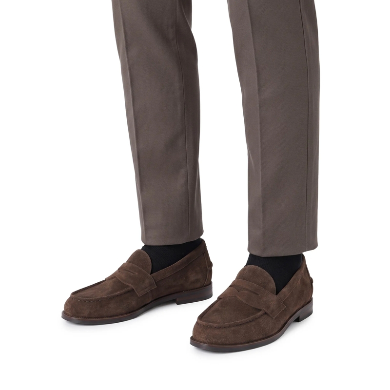 Polo Ralph Lauren Schnürschuhe Loafers aus Veloursleder braun(Image 2)