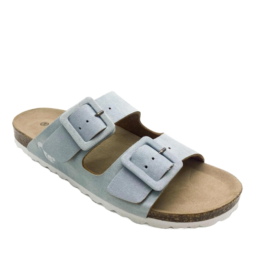 thies thies 1856 ® Eco Bio Covered Sandal vegan light bl blau Tofflor för inomhusbruk