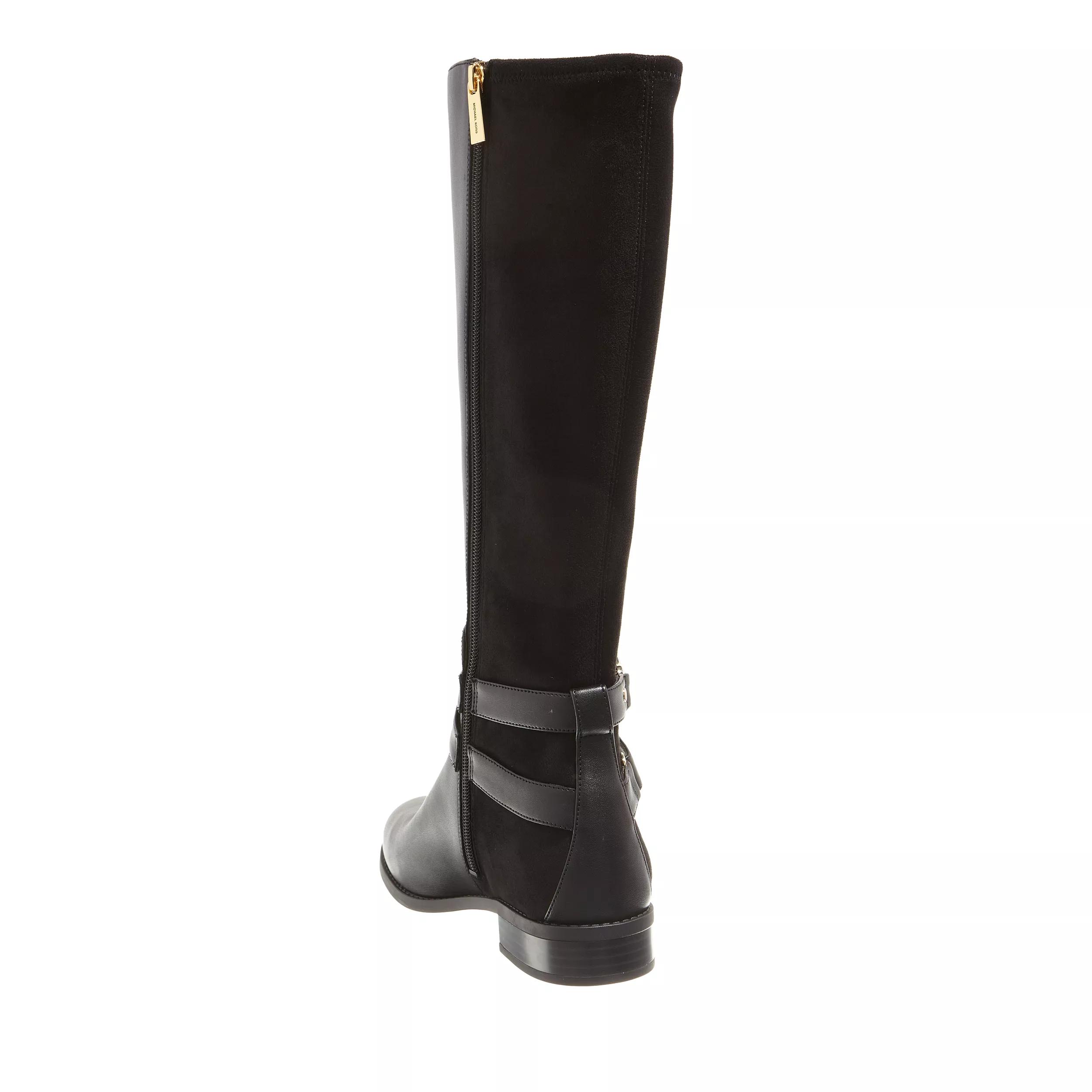 Michael kors black hot sale leather riding boots