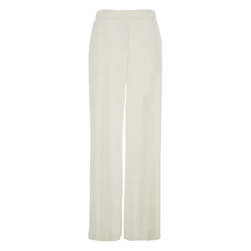 P.A.R.O.S.H.  Wide-Leg Trousers With Elastic Waistband White