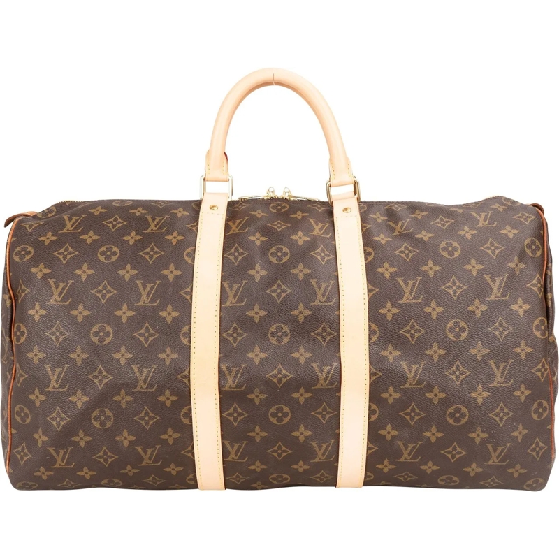 Louis Vuitton Tote Louis Vuitton Canvas Monogram Keepall 50 braun