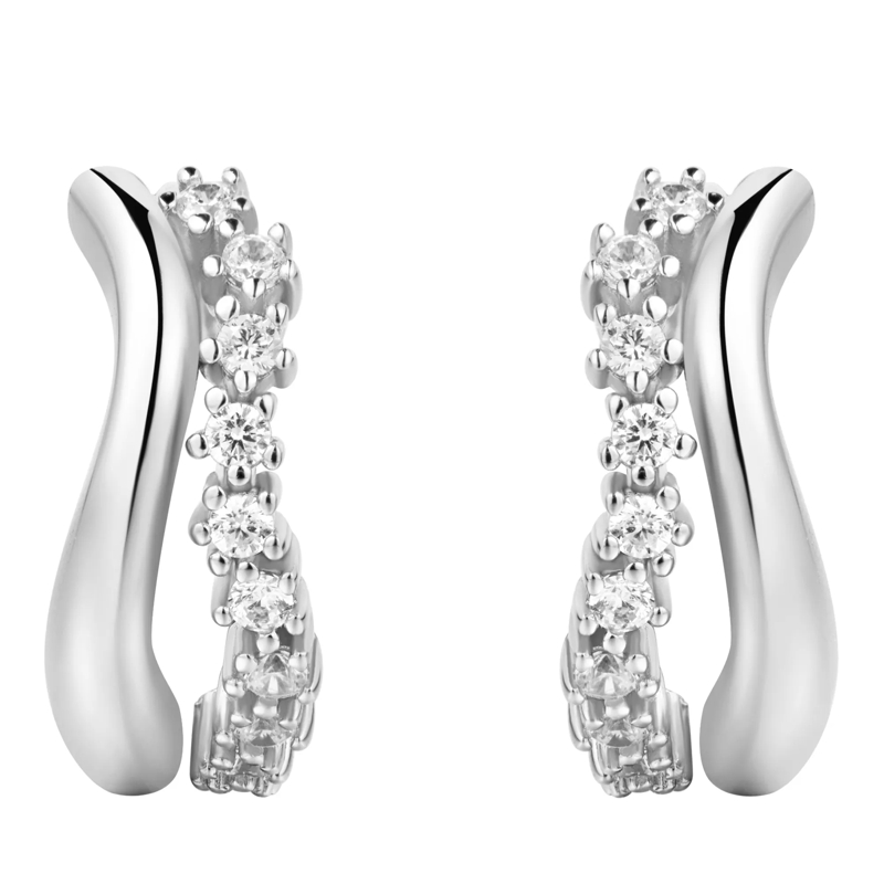 Ania Haie Ohrstecker 925er Sterlingsilber Sparkle Double Huggies silber(Image 3)