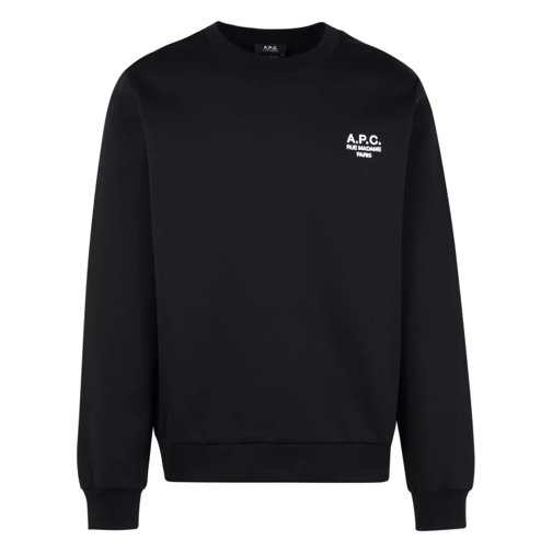 A.P.C. Rue Madame' Black Cotton Sweatshirt Black 