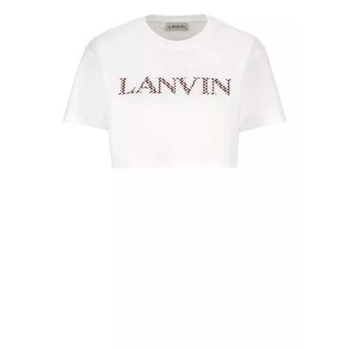 Lanvin Cotton Cropped T-Shirt White 