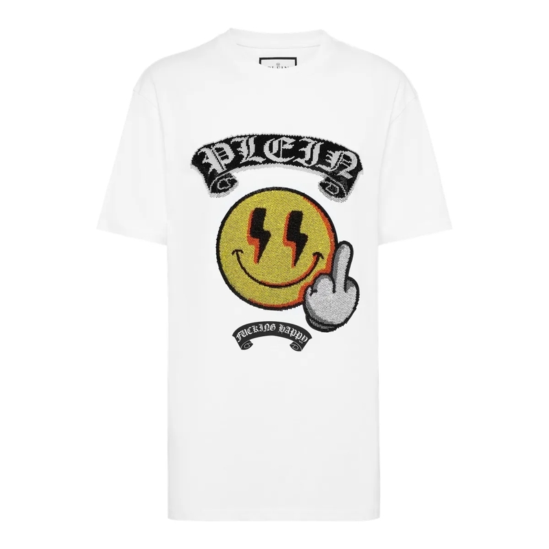 Philipp Plein T-Shirt T-Shirt Smile weiss