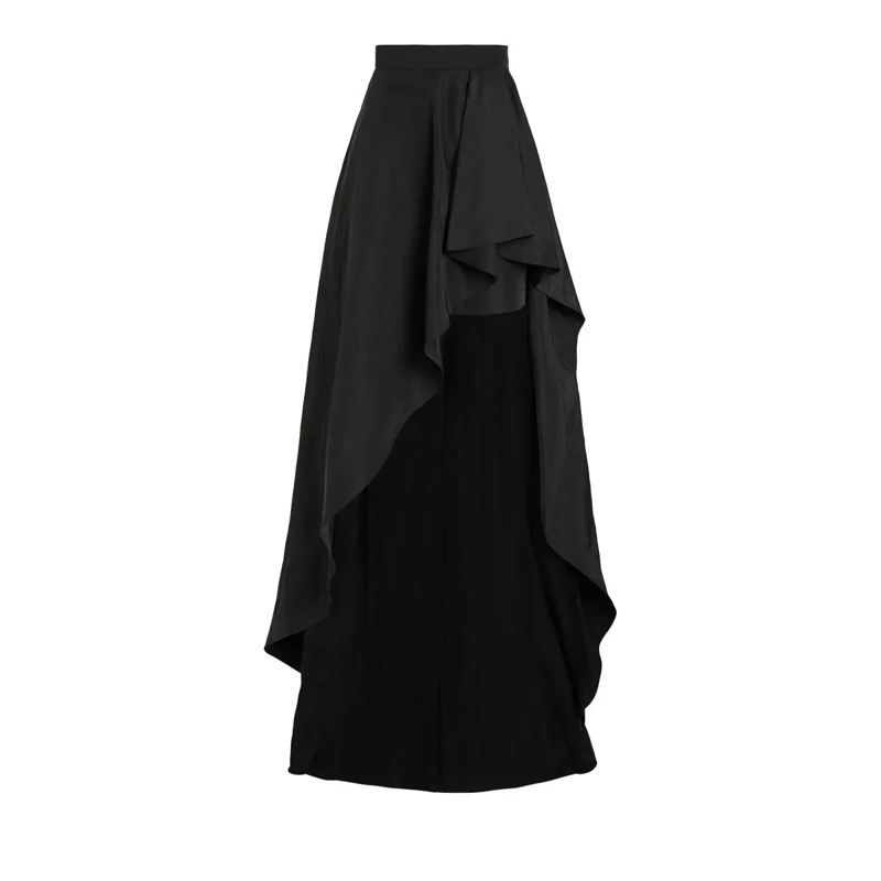 Karl Lagerfeld Minirock KL Studio Rock mit Raffung Rock schwarz