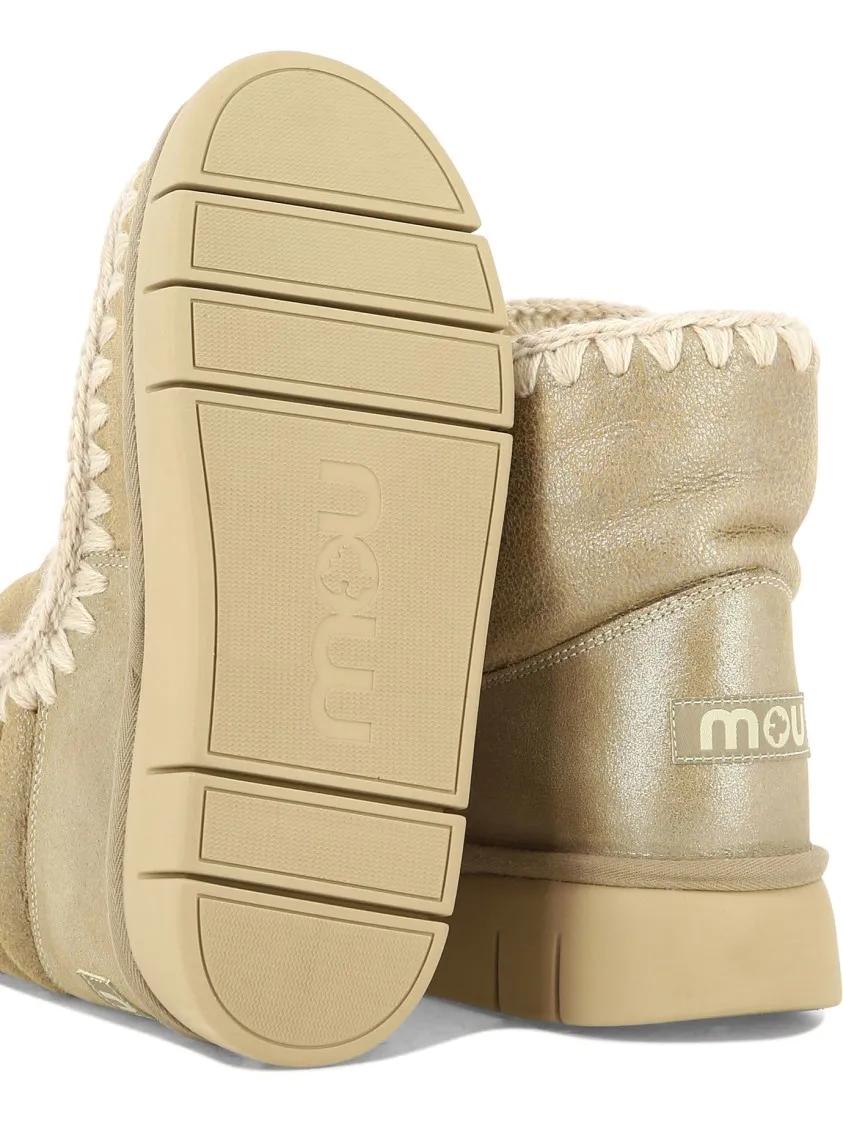 Thumbnail - Mou Stiefel - Plush Leather Ankle Boots - Gr. 40 (EU) - in Beige - für Damen