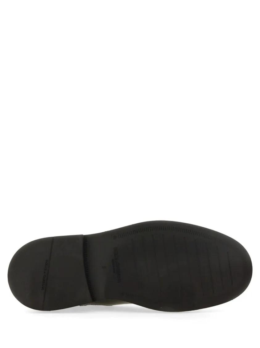 Thumbnail - Dolce&Gabbana Stiefel - Brushed Leather Boot - Gr. 44 (EU) - in Schwarz - für Damen