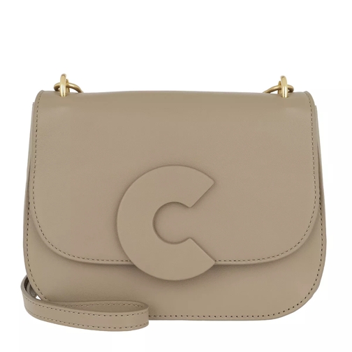 Coccinelle Craquante Small Smooth Crossbody Bag Taupe Cross body-väskor