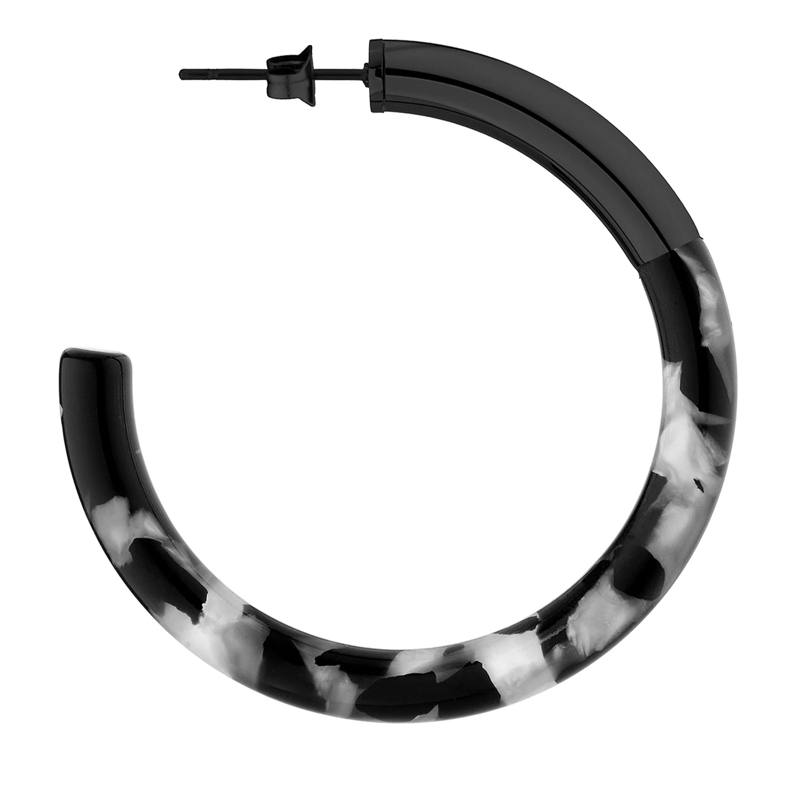 Liebeskind Berlin Ohrstecker Edelstahl Acetat Statement schwarz(Image 3)