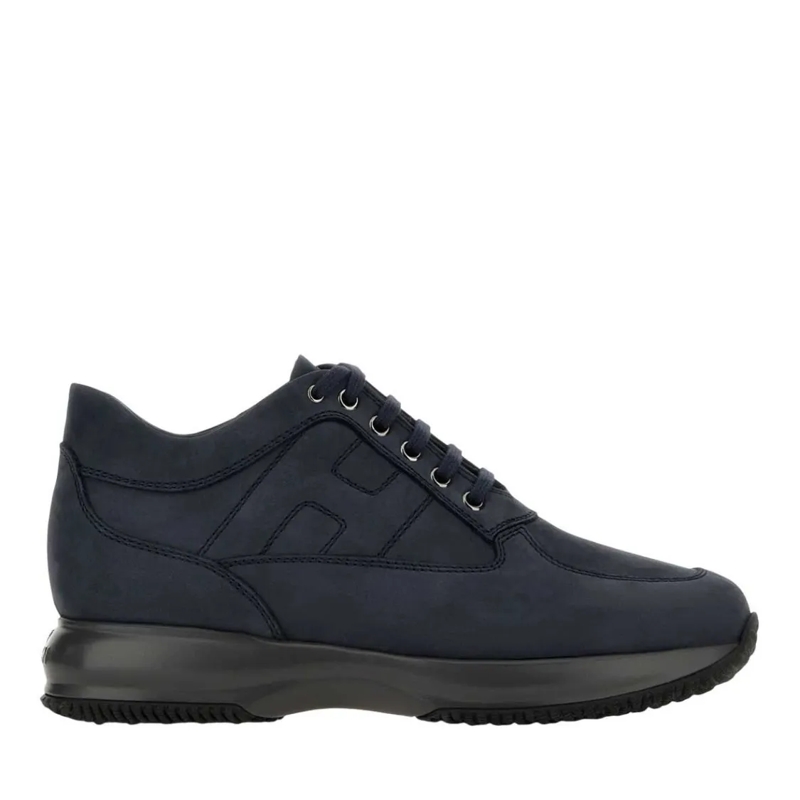 Hogan Lage-top sneaker Contemporary Blue Calfskin Hogan Interactive Shoes Black