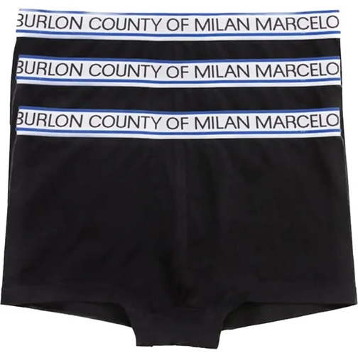 Marcelo Burlon  3 Pack Boxershorts Low Rise Trunks schwarz