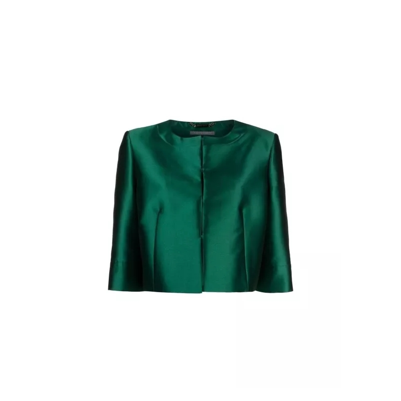 Alberta Ferretti  Green Collarless Jackets Green