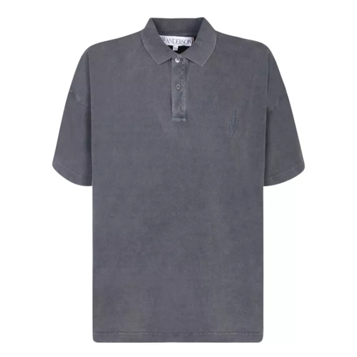 J.W.Anderson Cotton Polo Shirt Grey 