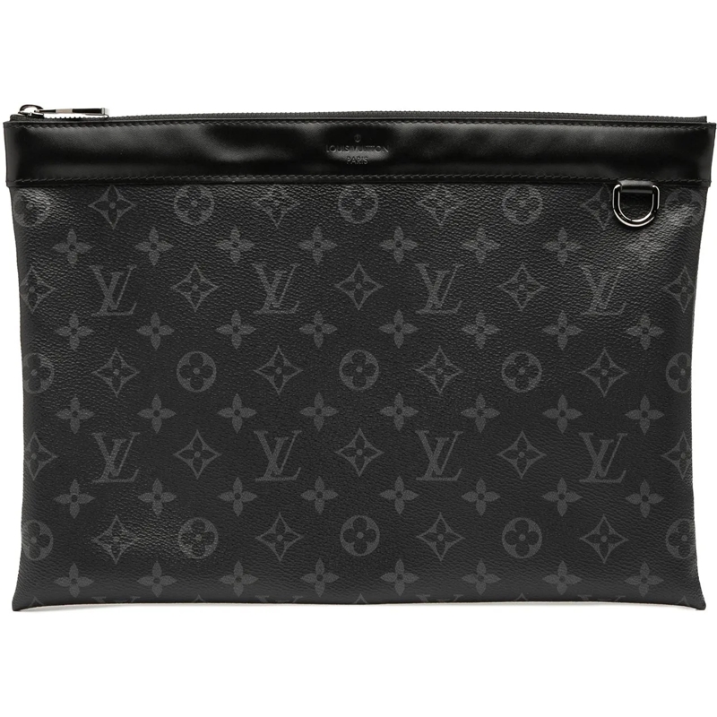 Louis Vuitton Pochette Monogram Eclipse Discovery Pochette GM schwarz