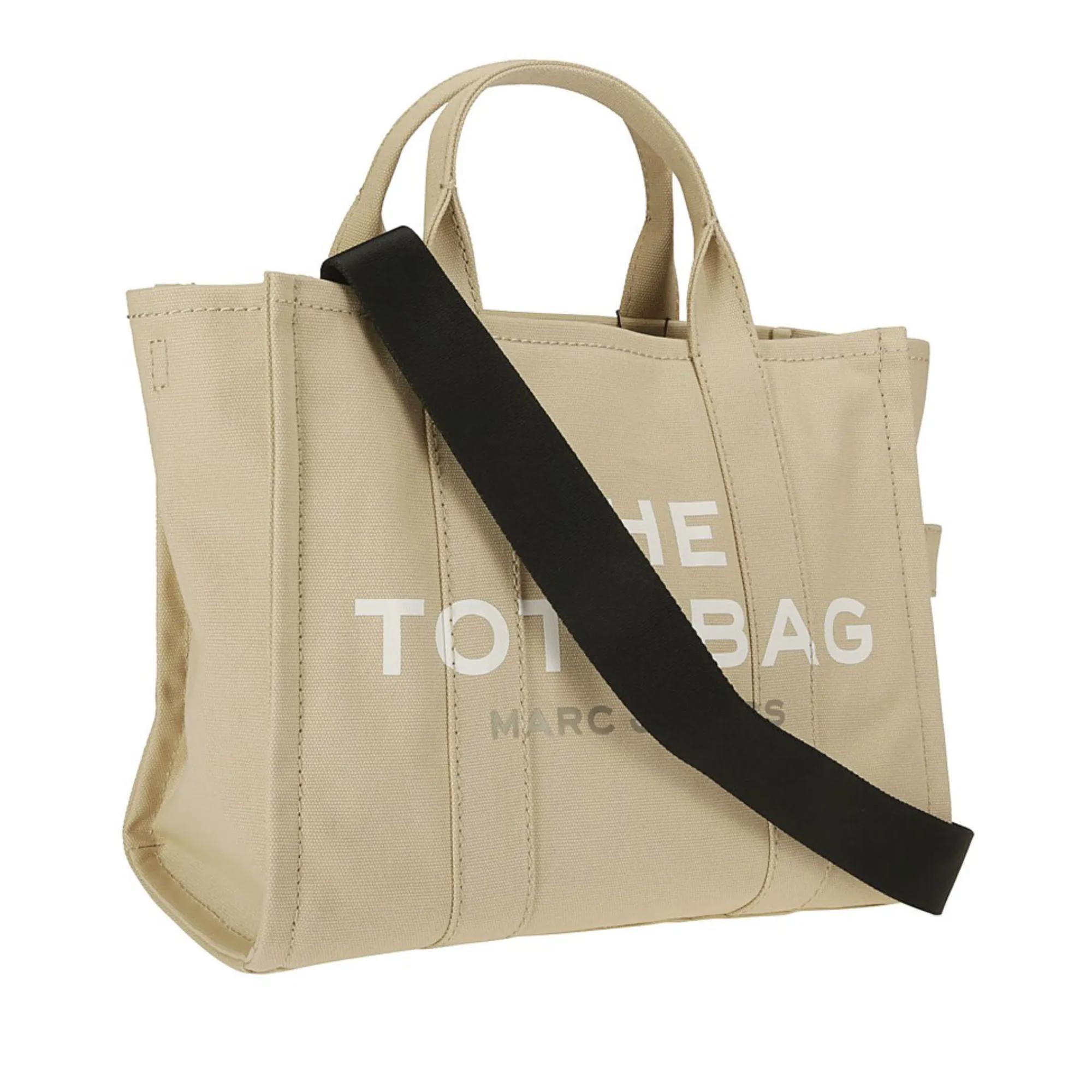 Marc Jacobs Shoppers & Totes White Canvas Tote Bag With Fox Design in beige
