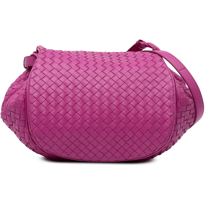 Bottega Veneta Schultertasche Nappa Intrecciato Flap Crossbody rose