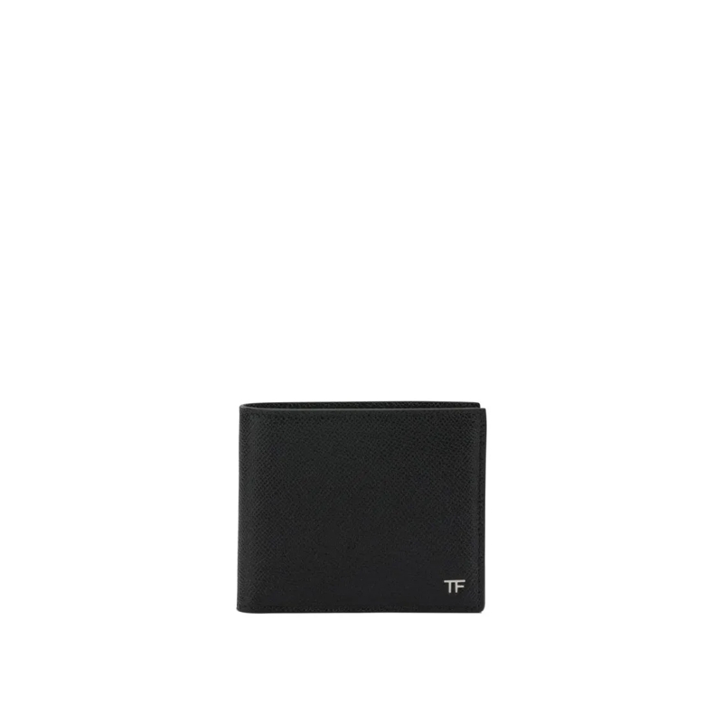 Tom Ford Geldbörse Small Grain Leather Bifold Wallet Black