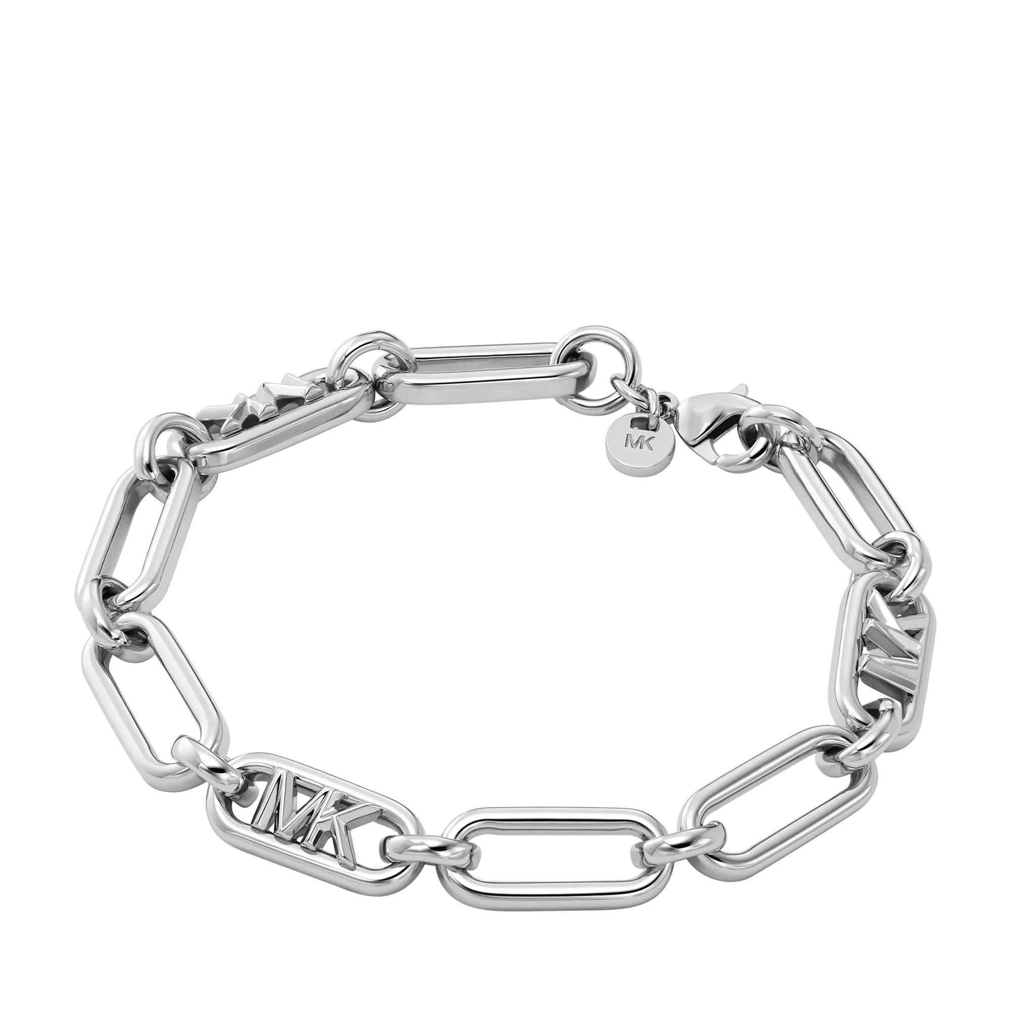 Michael Kors Armband - Platinum-Plated Empire Link Chain Bracelet - Gr. M - in Silber - für Damen