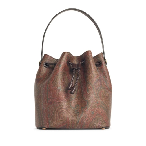 Etro Bucket Bag Brown Cotton Blend 'Arnica' Bucket Bag Brown